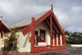 Whakarewarewa Maori geothermal village Marae in Rotorua, New Zealand